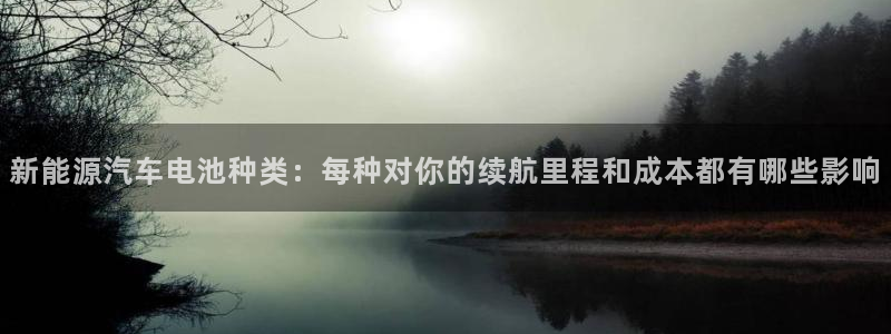 优发国际下载：新能源汽车电池种类：每种对你的续航里程和成本都有哪些影响